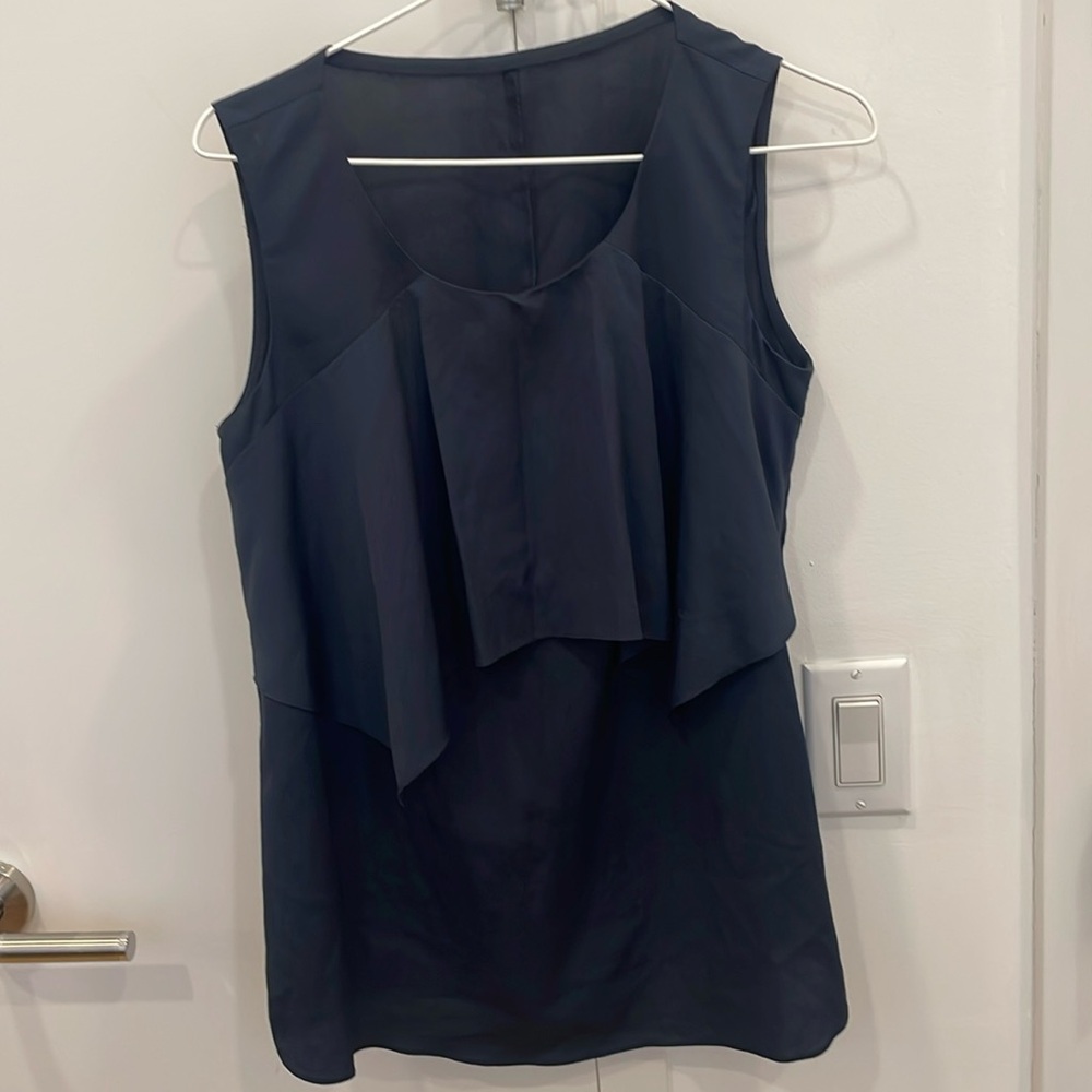 Anthropologie navy blue top size small